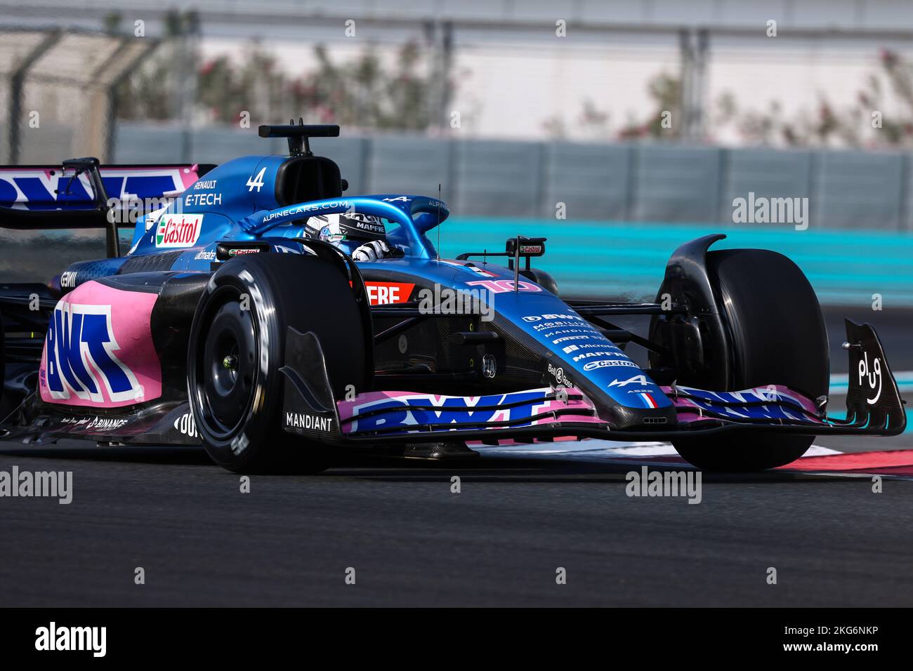 Abu Dhabi, Abu Dhabi. 21st Nov, 2022. Pierre Gasly (FRA) Alpine F1 Team A522. 21.11.2022. Formula 1 Testing, Yas Marina Circuit, Abu Dhabi, Monday