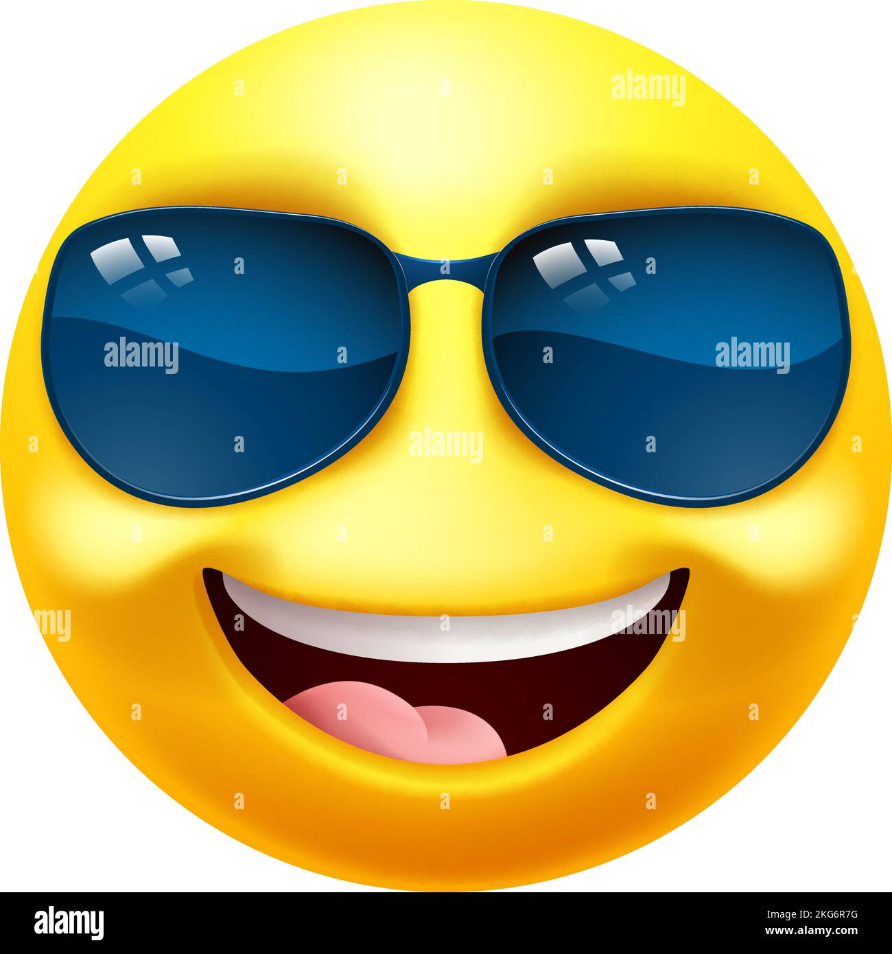 Putting on store sunglasses emoticon