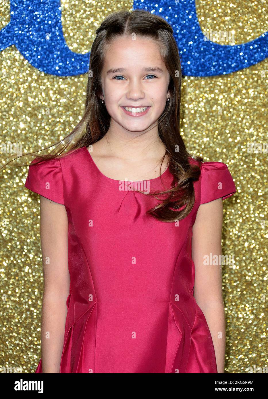 Nov 21, 2022 - London, England, UK - Alisha Weir attending Roald Dahl's Matilda: The Musical Gala Screening, Curzon Mayfair Stock Photo