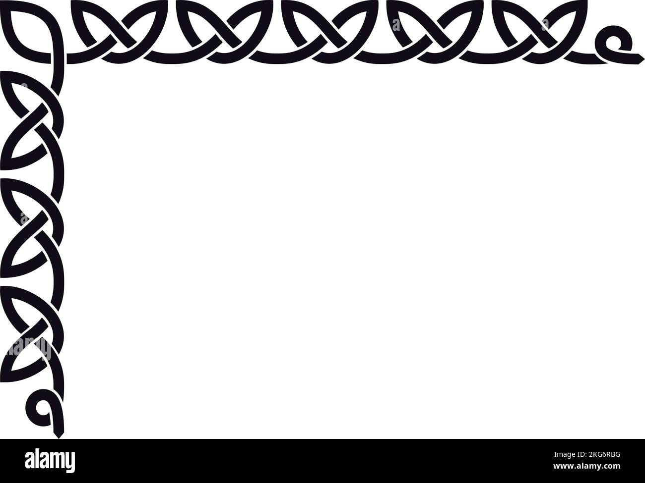 L-shaped Border Made With Celtic Knots To Use In Designs For St 