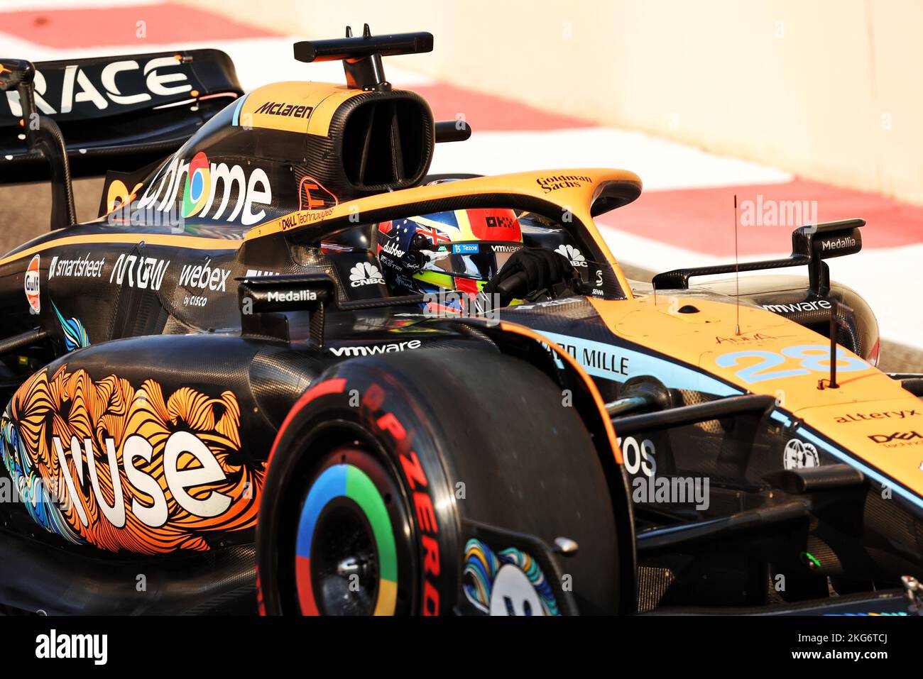 Abu Dhabi, Abu Dhabi. 21st Nov, 2022. Oscar Piastri (AUS) McLaren MCL36. 21.11.2022. Formula 1 Testing, Yas Marina Circuit, Abu Dhabi, Monday. Photo credit should read: XPB/Alamy Live News. Credit: XPB Images Ltd/Alamy Live News Stock Photo