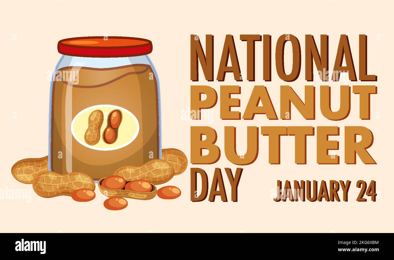 national-peanut-butter-day-banner-design-illustration-stock-vector