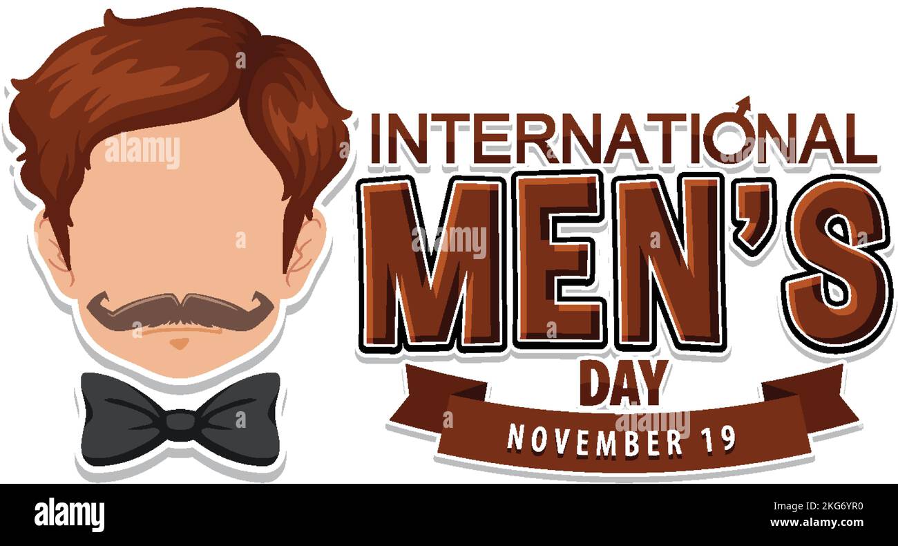 International Mens Day Poster Design illustration Stock Vector Image ...