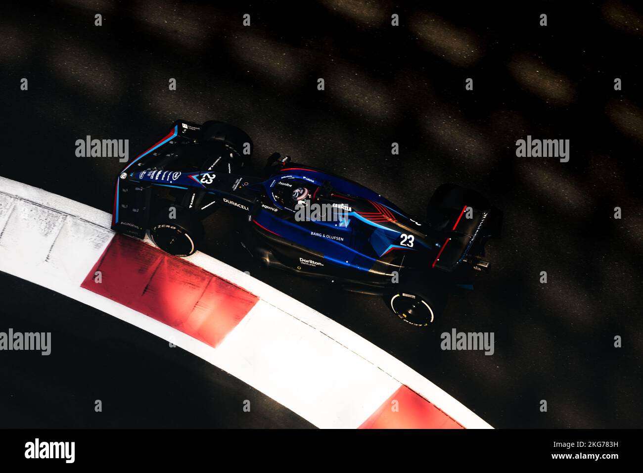 Abu Dhabi, Abu Dhabi. 22nd Nov, 2022. Alexander Albon (THA) Williams Racing FW44. 22.11.2022. Formula 1 Testing, Yas Marina Circuit, Abu Dhabi, Tuesday. Photo credit should read: XPB/Alamy Live News. Credit: XPB Images Ltd/Alamy Live News Stock Photo