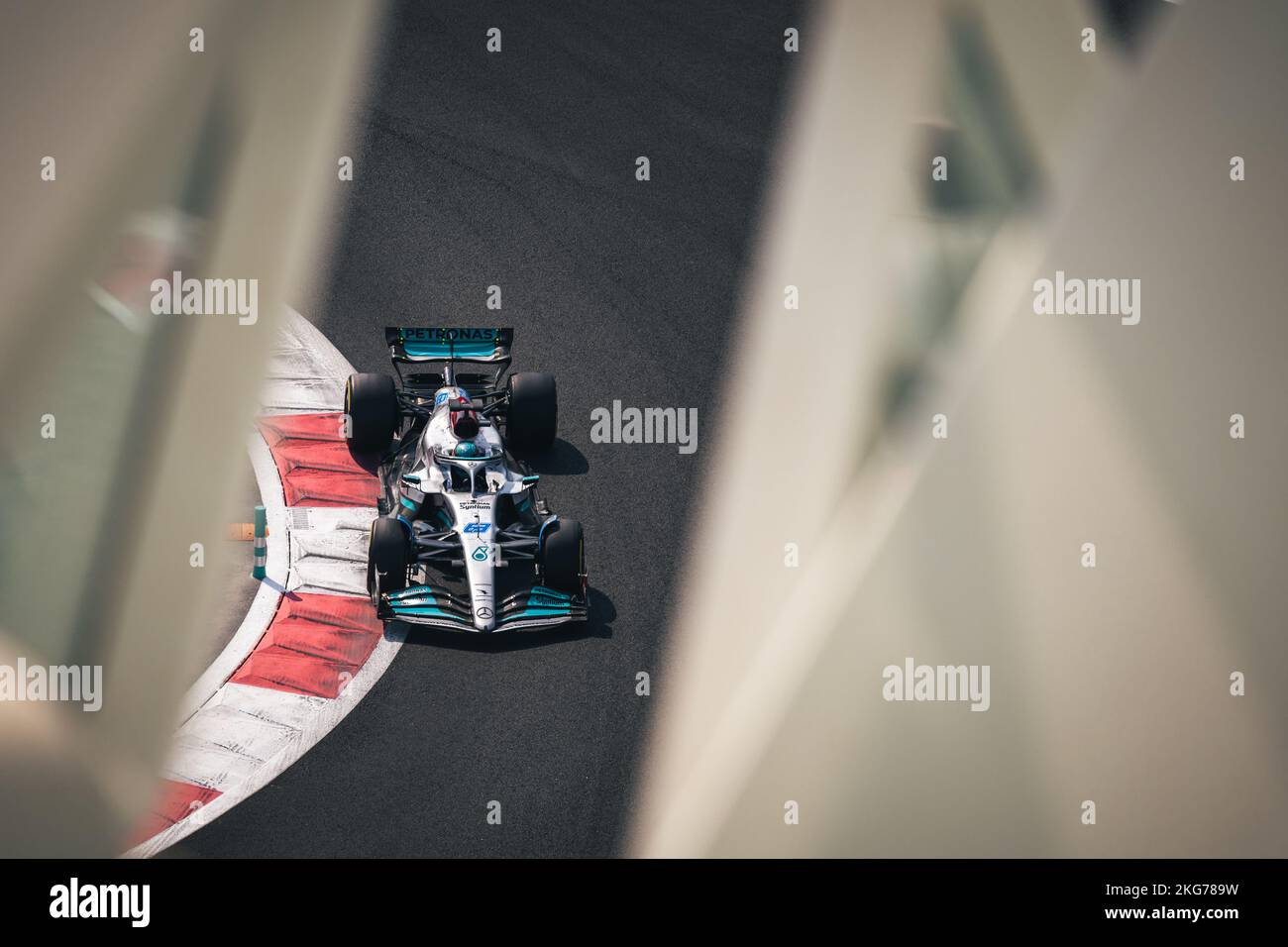 Abu Dhabi, Abu Dhabi. 22nd Nov, 2022. George Russell (GBR) Mercedes AMG F1 W13. 22.11.2022. Formula 1 Testing, Yas Marina Circuit, Abu Dhabi, Tuesday. Photo credit should read: XPB/Alamy Live News. Credit: XPB Images Ltd/Alamy Live News Stock Photo