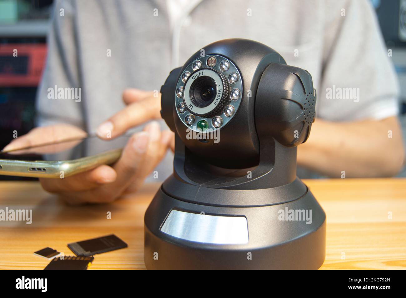 Close up security cctv camera hi-res stock photography and images - Page 3  - Alamy