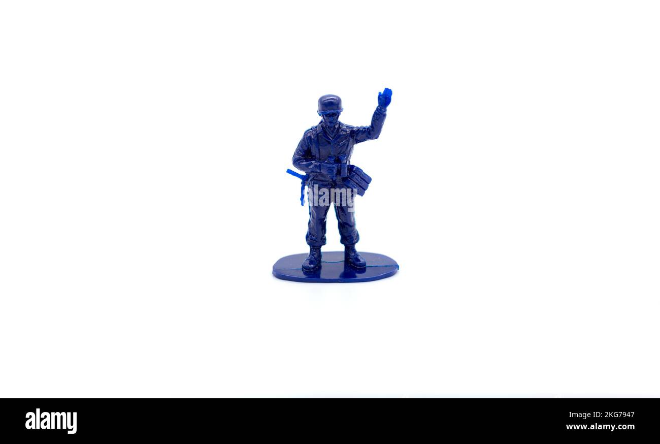 Plastic soldier characters suitable for World War 2. Fighting soldier ...