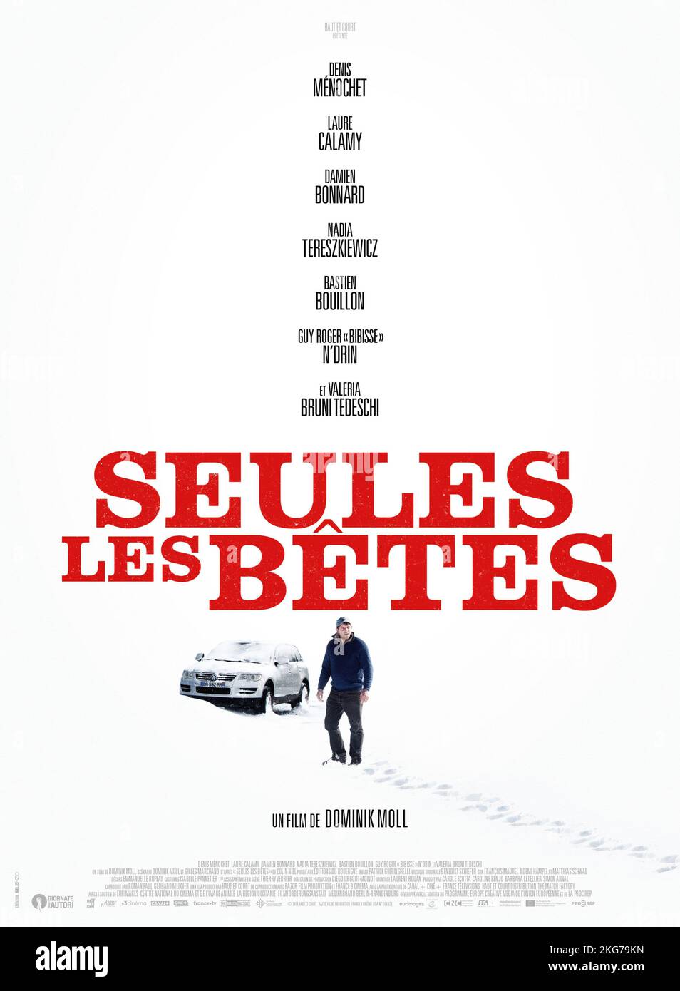 Seules les bêtes Year : 2019 France / Germany Director : Dominik Moll Damien Bonnard French poster Stock Photo