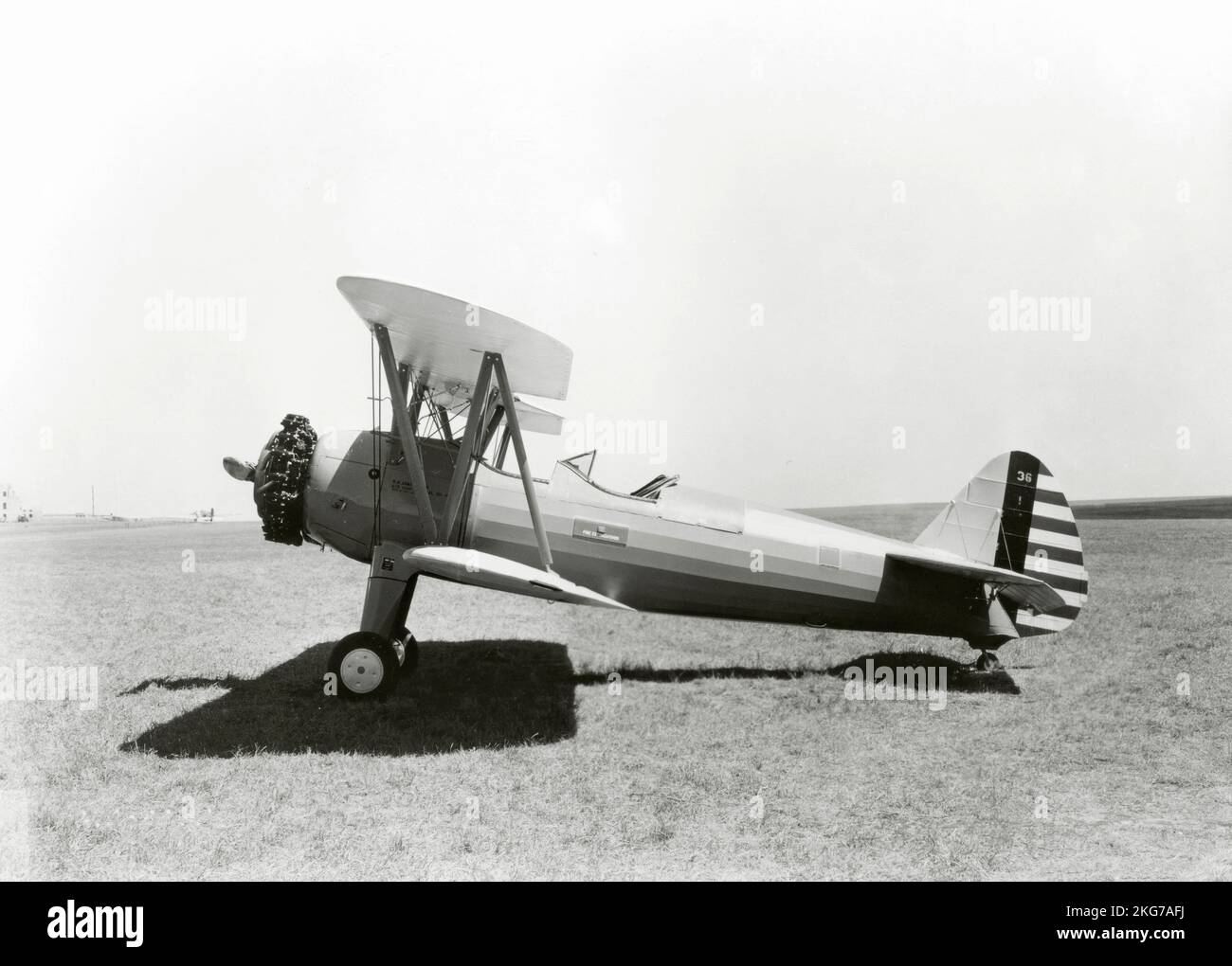 Boeing Stearman Model 75 military trainer, PT-13B. 1939 Stock Photo - Alamy