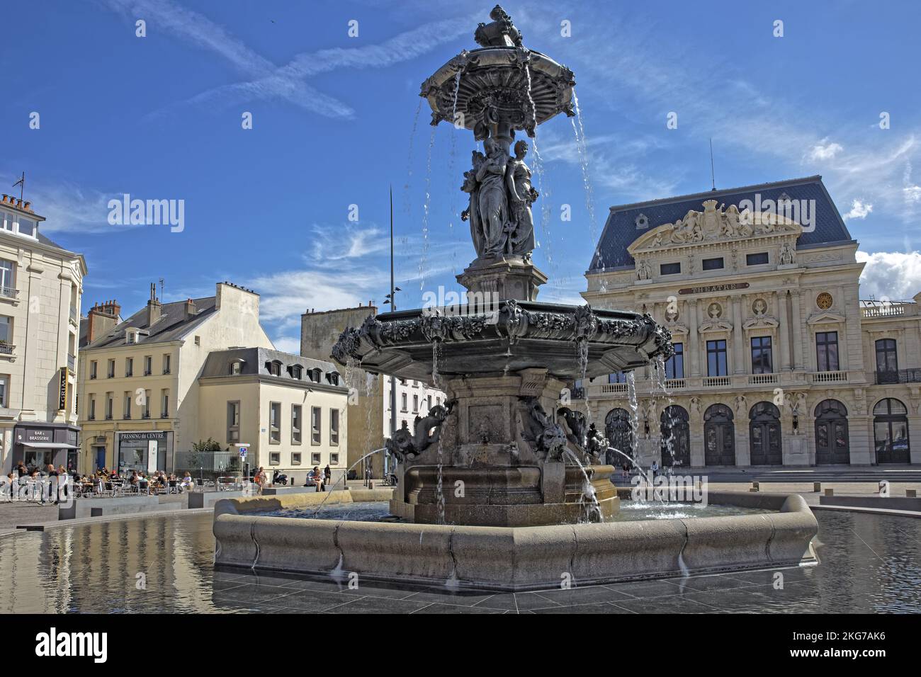 France, Manche. Cherbourg, city center, place du général De gaulle