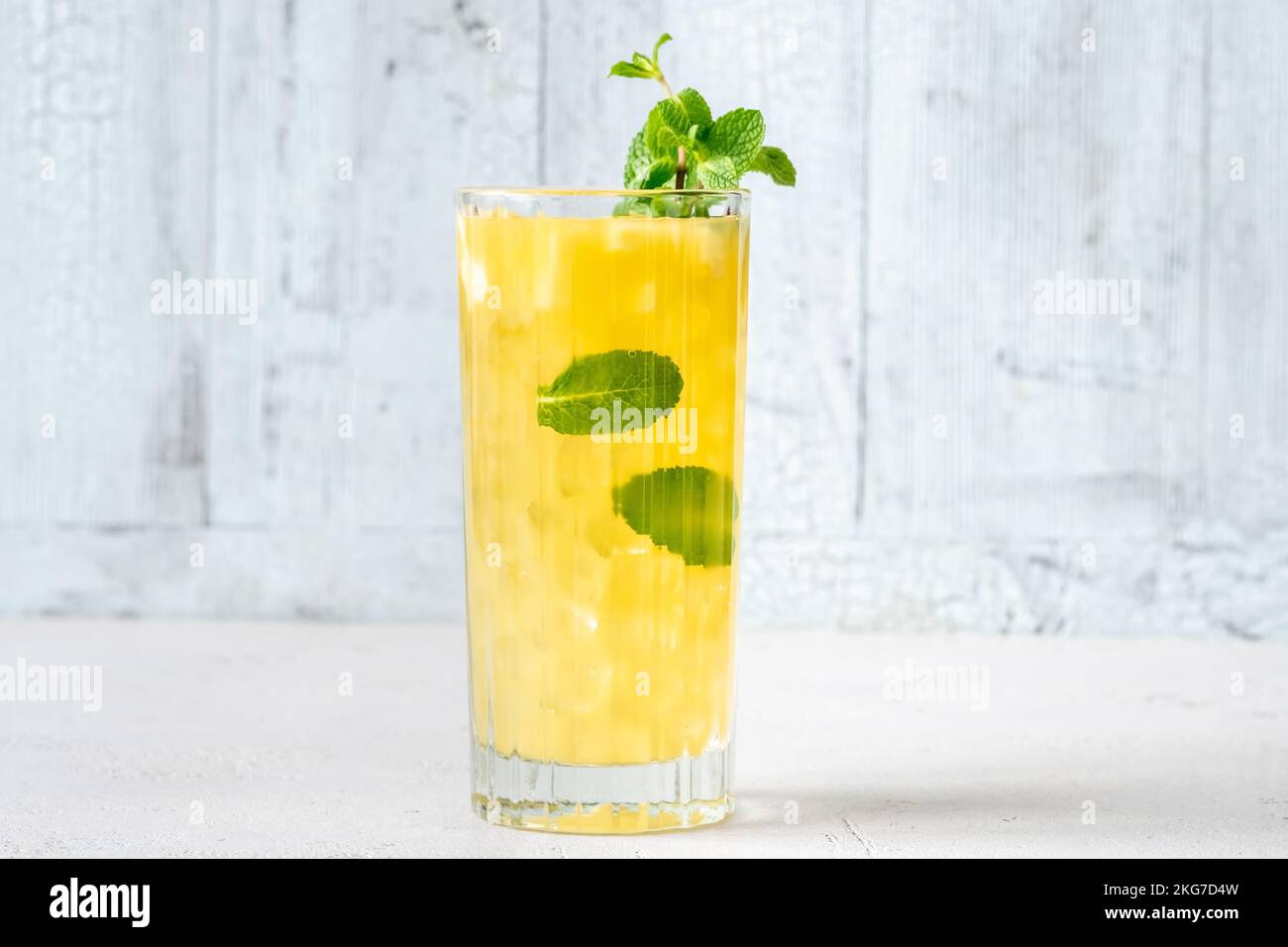 Grilled Pineapple Mojito cocktail garnished with mint Stock Photo Alamy