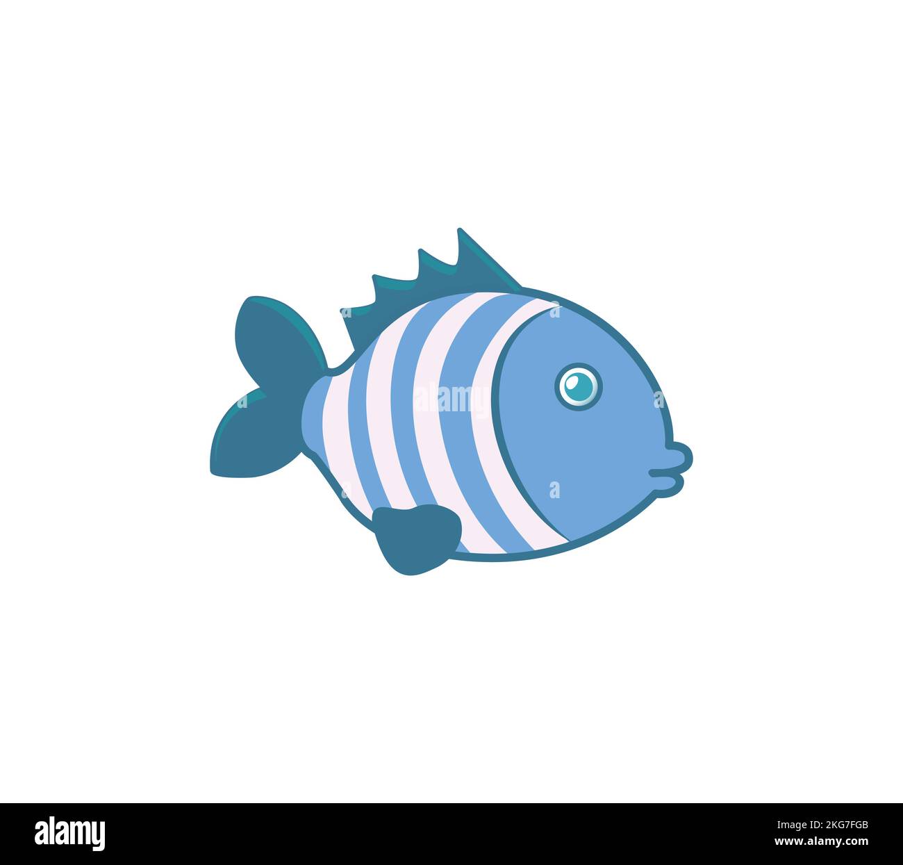 Cartoon Fish Vector Clip Art Illustration Tropical Fish Stock Vector