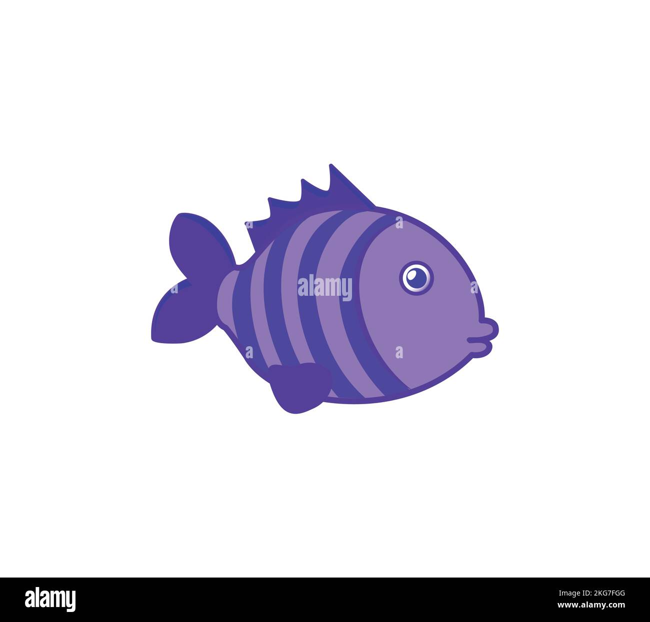 Cartoon fish. Vector clip art illustration. Tropical fish Stock Vector ...