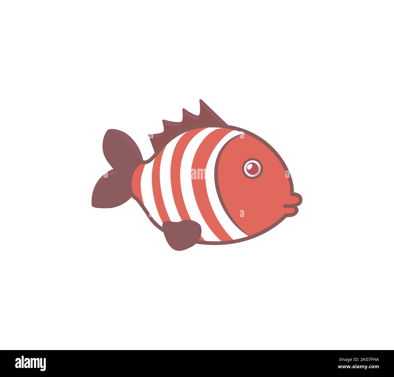 Cartoon fish. Vector clip art illustration. Tropical fish Stock Vector ...