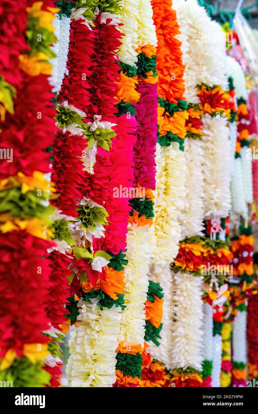 Indian flower garland jasmine hi-res stock photography and images - Alamy