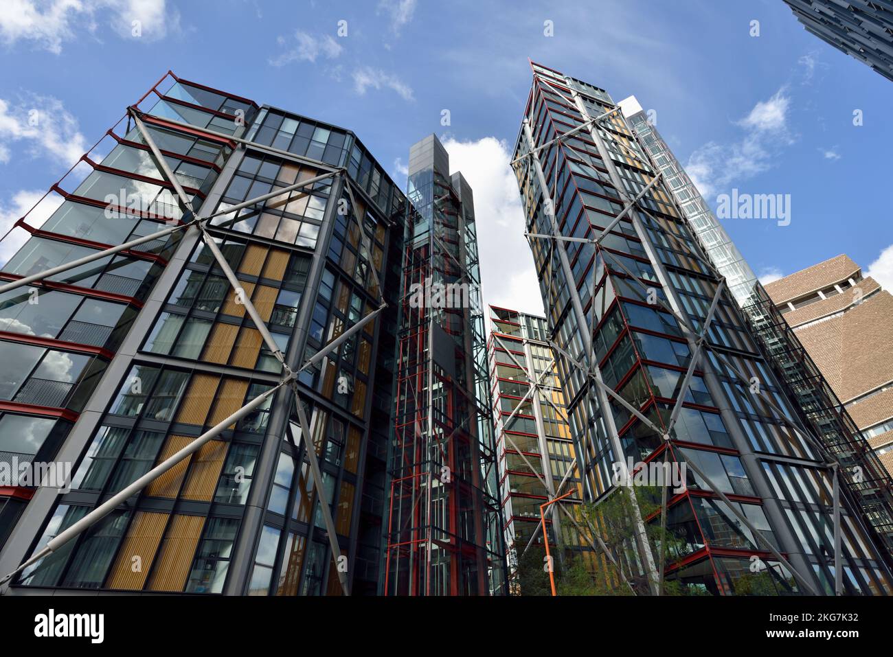 Luxury apartments near the Tate Modern, Neo Bankside, Sumner Street, Southwark, London, United Kingdom Stock Photo