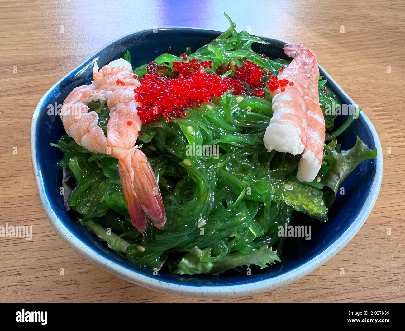 Japanese dish composed of Nori seaweed and prawns Stock Photo Alamy