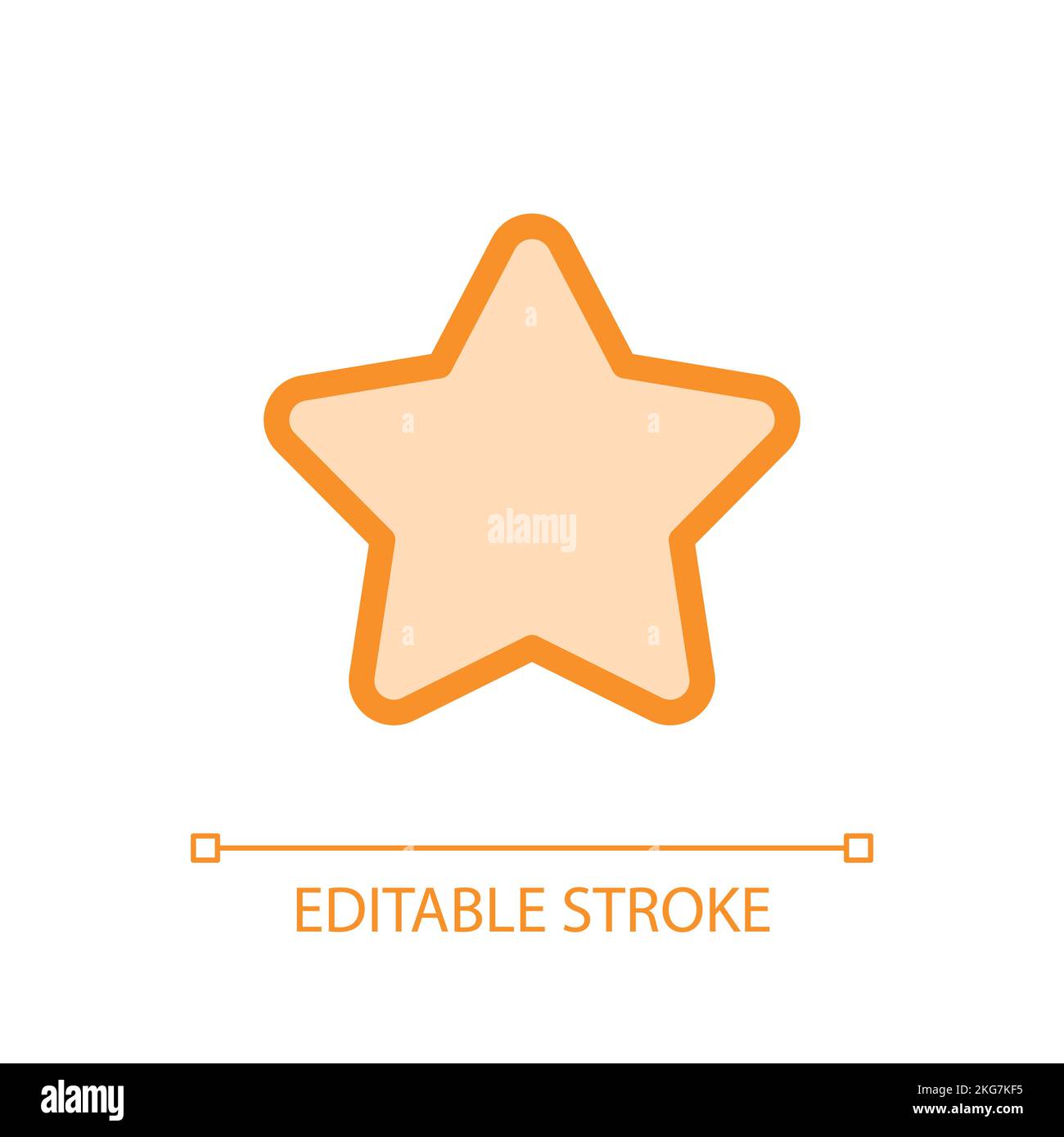 Star pixel perfect glassmorphism ui icon Stock Vector
