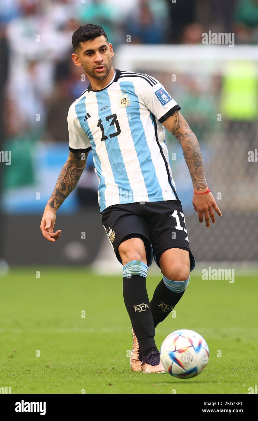 Doha, Qatar. 22nd Nov, 2022. Cristian Romero of Argentina during the FIFA World Cup 2022 match at Lusail Stadium, Doha. Picture credit should read: David Klein/Sportimage Credit: Sportimage/Alamy Live News Stock Photo