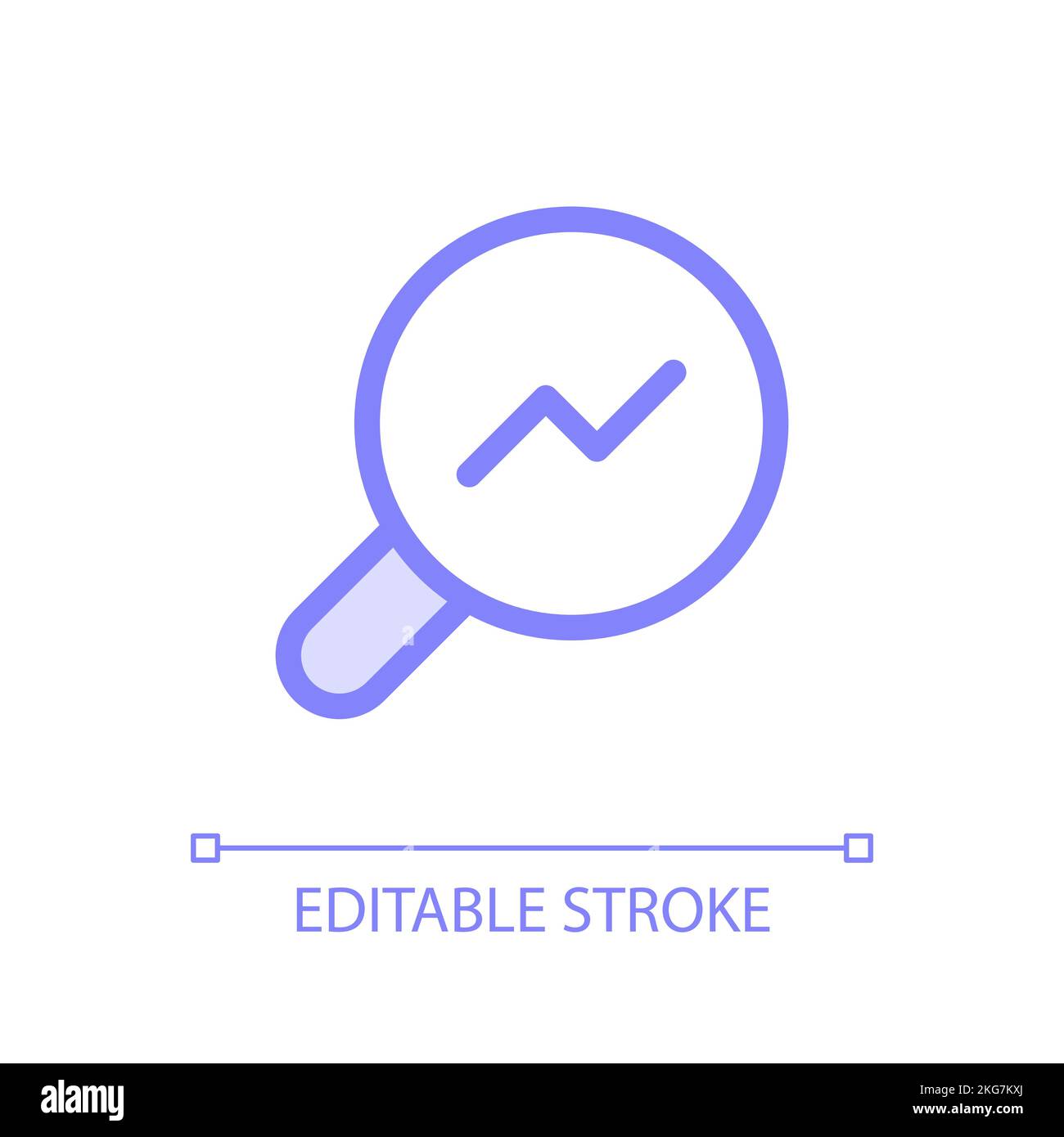 Analytic tool pixel perfect glassmorphism ui icon Stock Vector