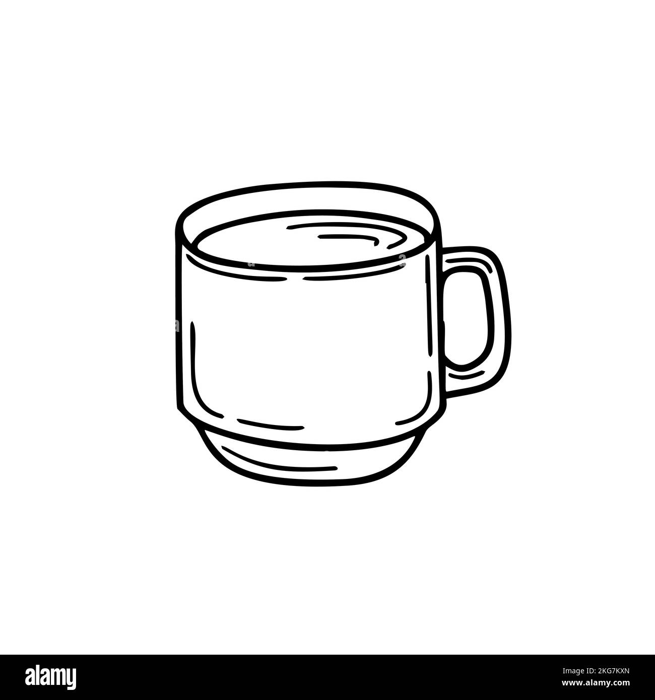 Cofee or tea cup in doodle style Stock Vector Image & Art - Alamy