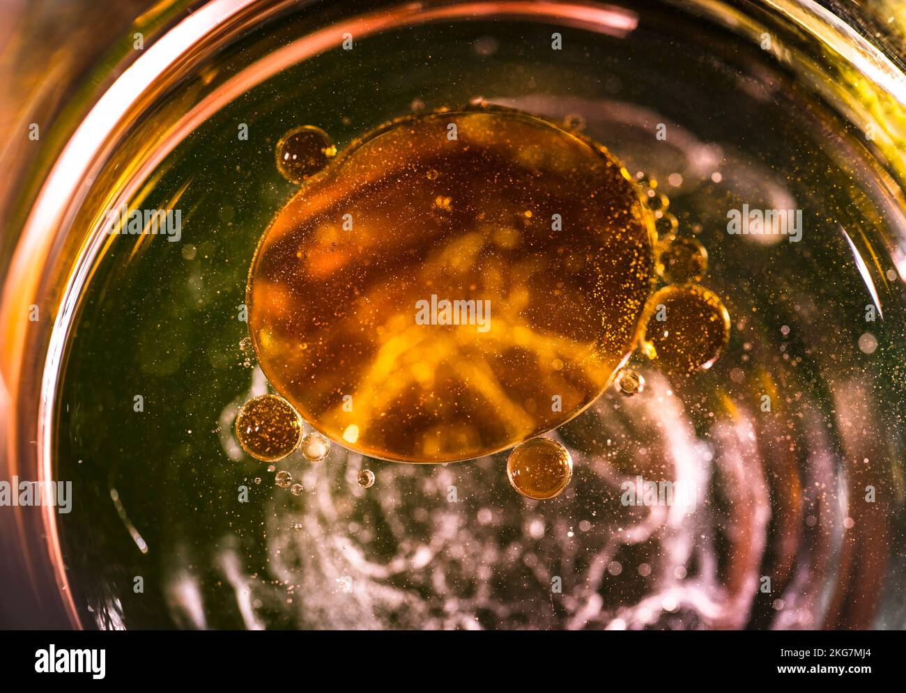 Abstract effervescent particles in water Stock Photo Alamy