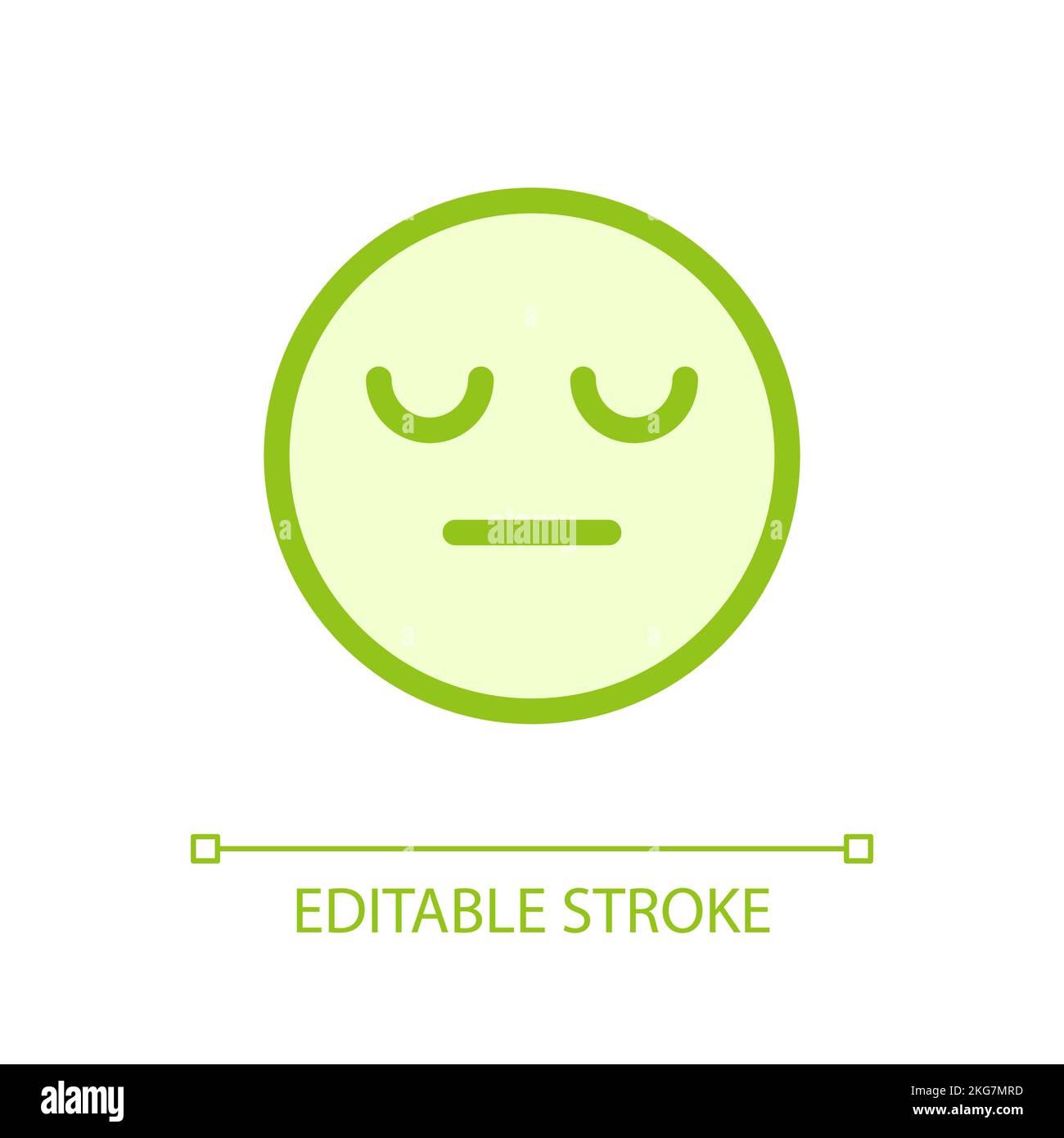 Sleepy face emoji pixel perfect glassmorphism ui icon Stock Vector ...