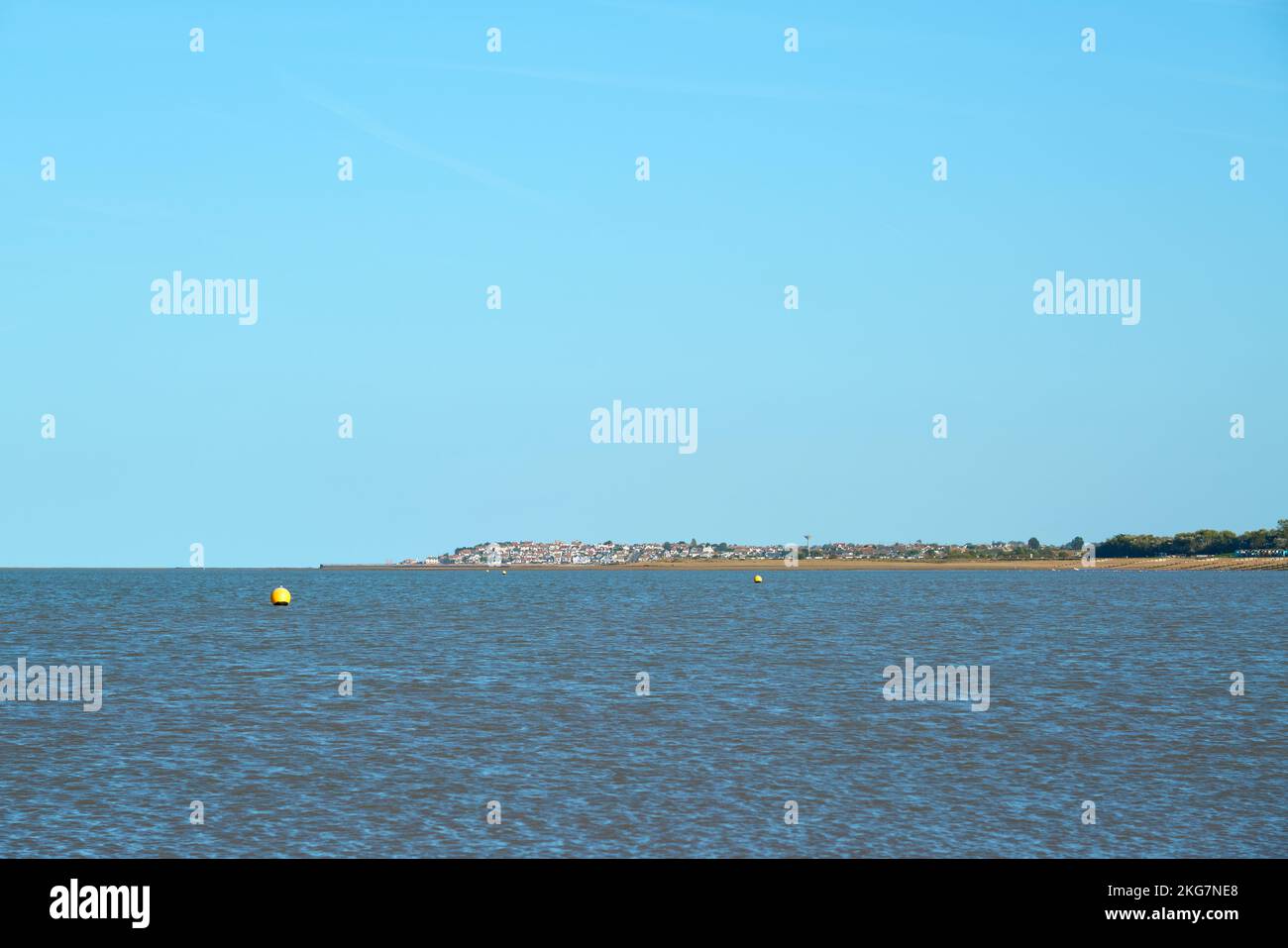 A view of Herne Bay from Whitstable in Kent Stock Photo Alamy
