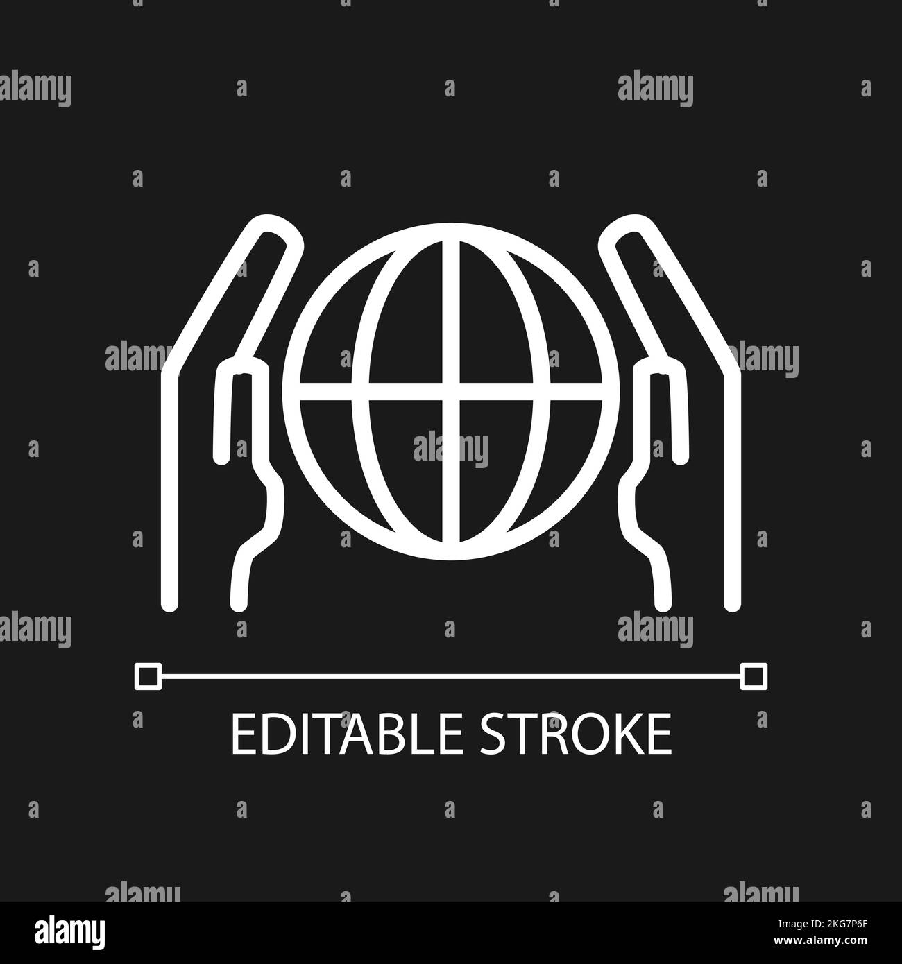 Network communication pixel perfect white linear icon for dark theme ...
