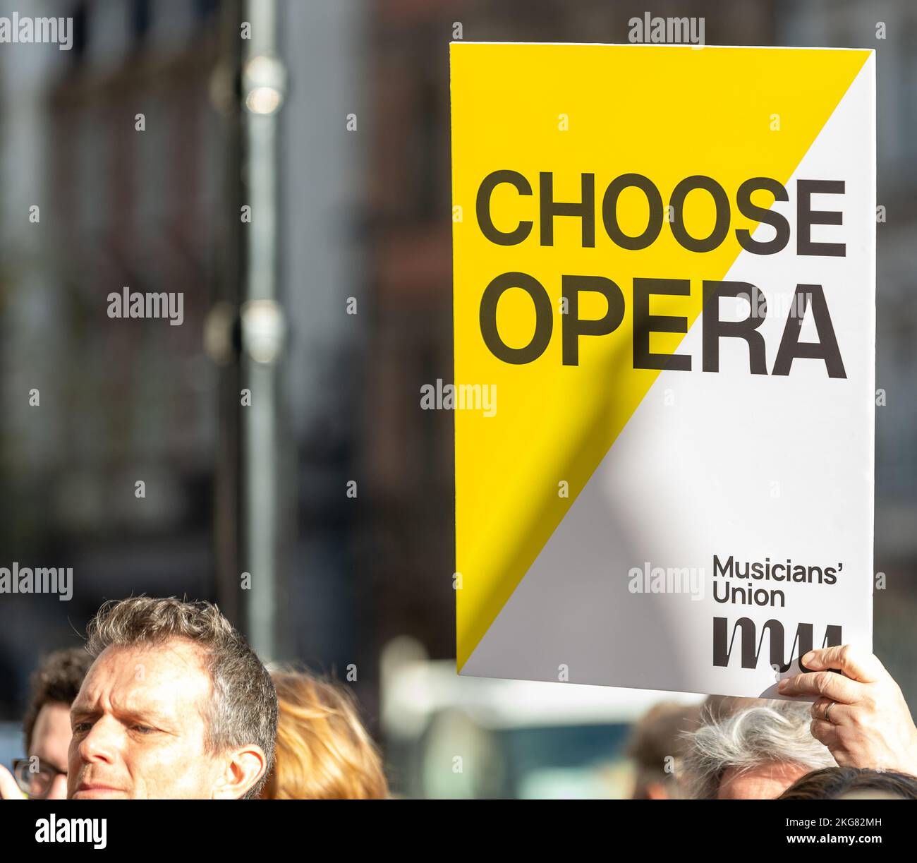 London, UK. 22nd Nov, 2022. Demonstration outside the Dept for Culture Media and Sport against cuts in the Arts budget Credit: Ian Davidson/Alamy Live News Stock Photo