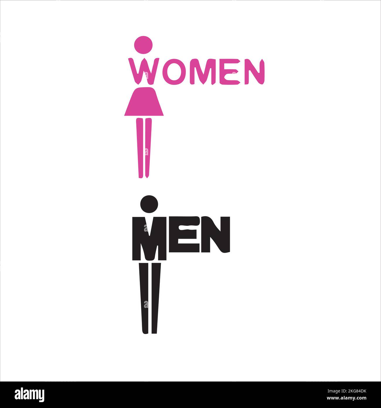 Wc toilet restroom women men sign Stock Vector Image & Art Alamy