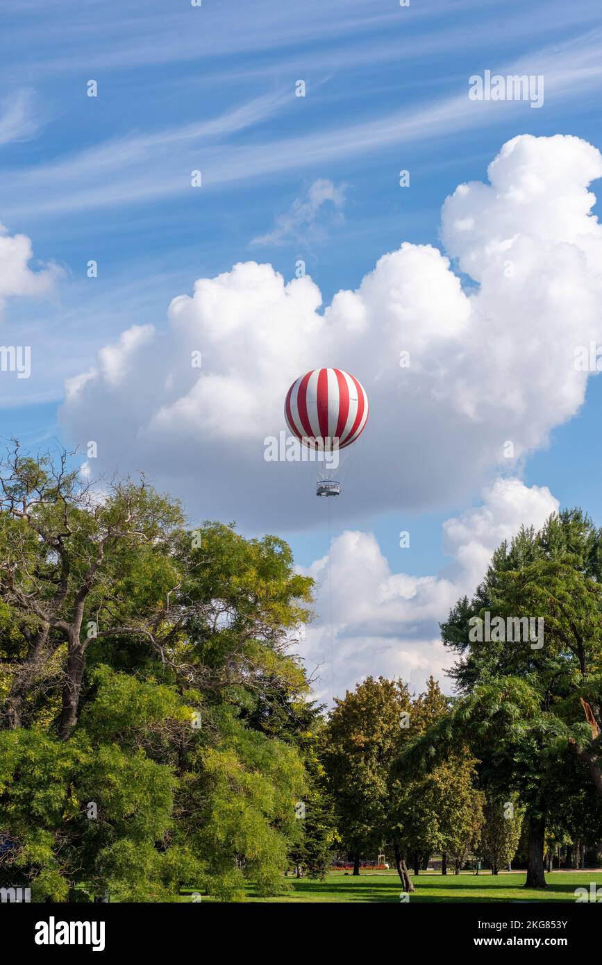 Balloon Viewpoint in City Park in Budapest Hungary Europe EU Stock Photo