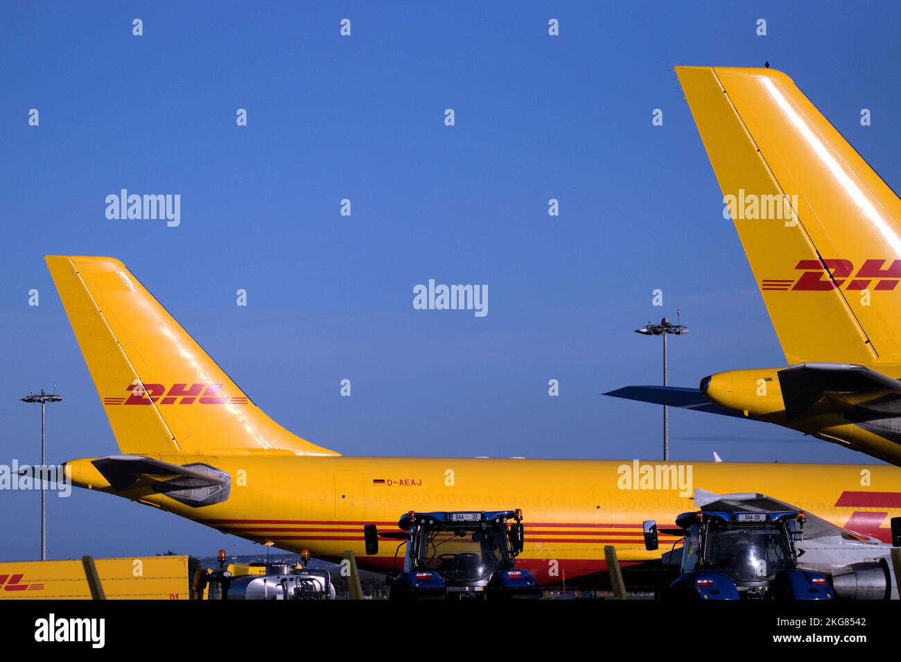 DHL Cargo Planes Stock Photo