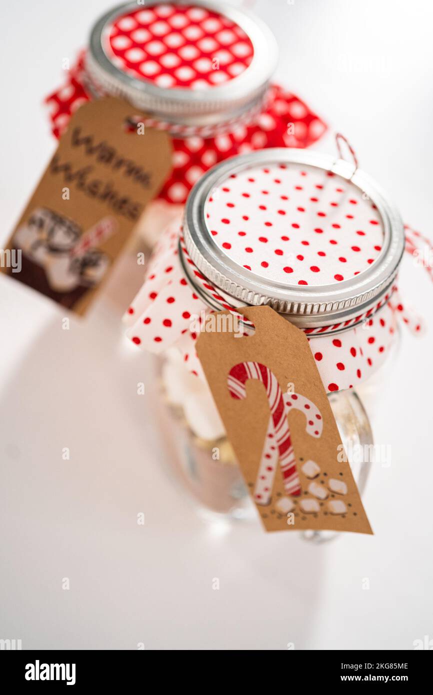 Unicorn hot chocolate mix Stock Photo