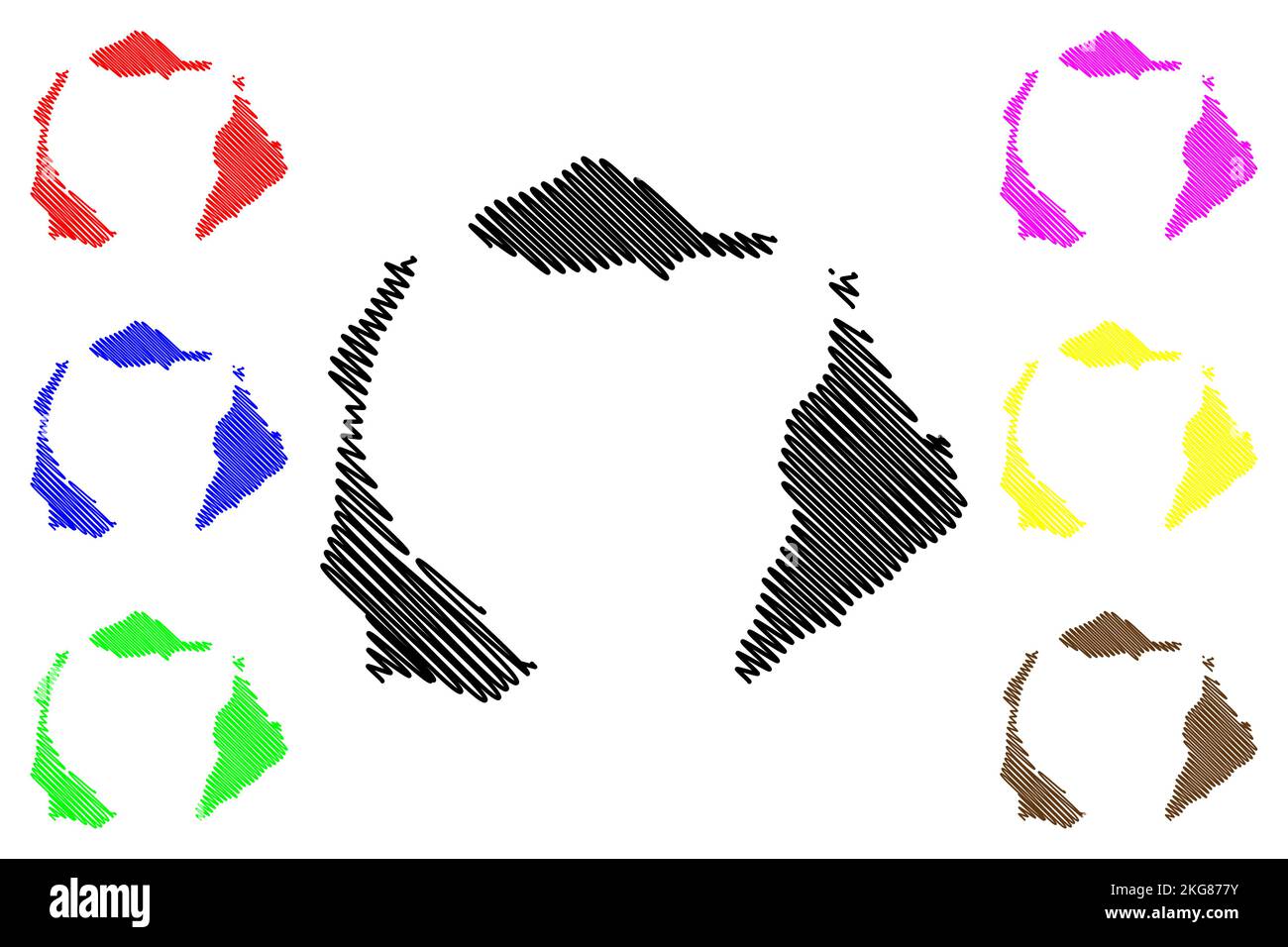 Maug or Ma 39 ok Islands Commonwealth - Maug Or Maok Islands Commonwealth Of The Northern Mariana Islands Pacific Ocean United States Of America Usa Map Vector Illustration Scribble S 2KG877Y 