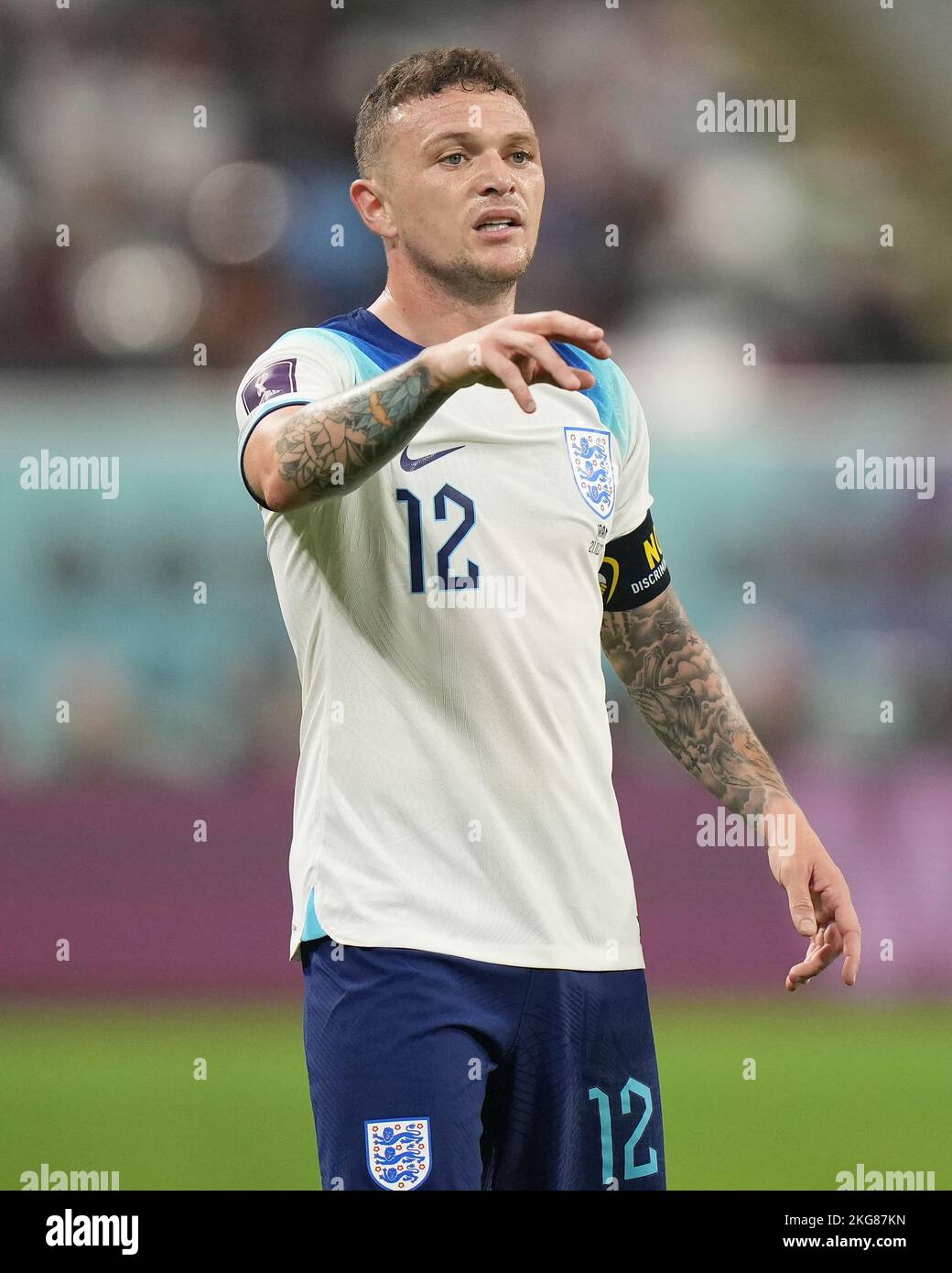 Kieran Trippier of England during the Qatar 2022 World Cup match, group ...