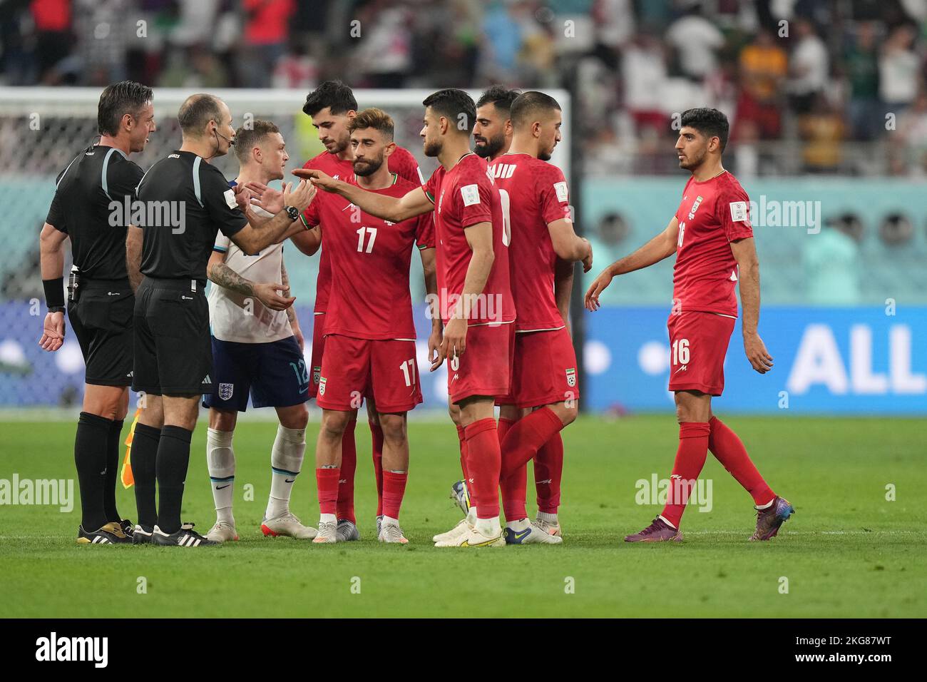 Iran Players During The Qatar 2022 World Cup Match Group B Date 1