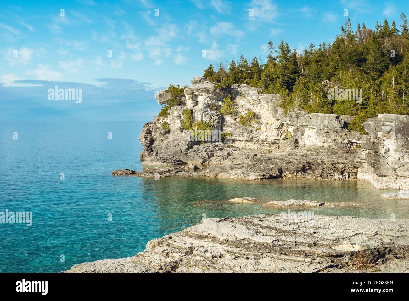 Halfway Rock Point, Bruce Peninsula National Park, Ontario Stock Photo ...