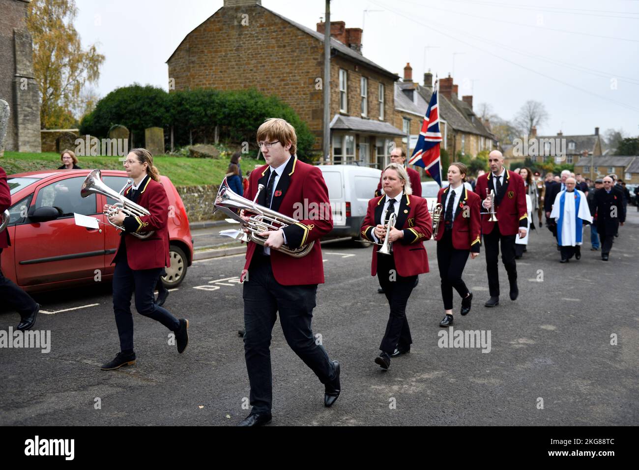 Remembrance Day Sunday Hook Norton Oxfordshire England uk. 13 th