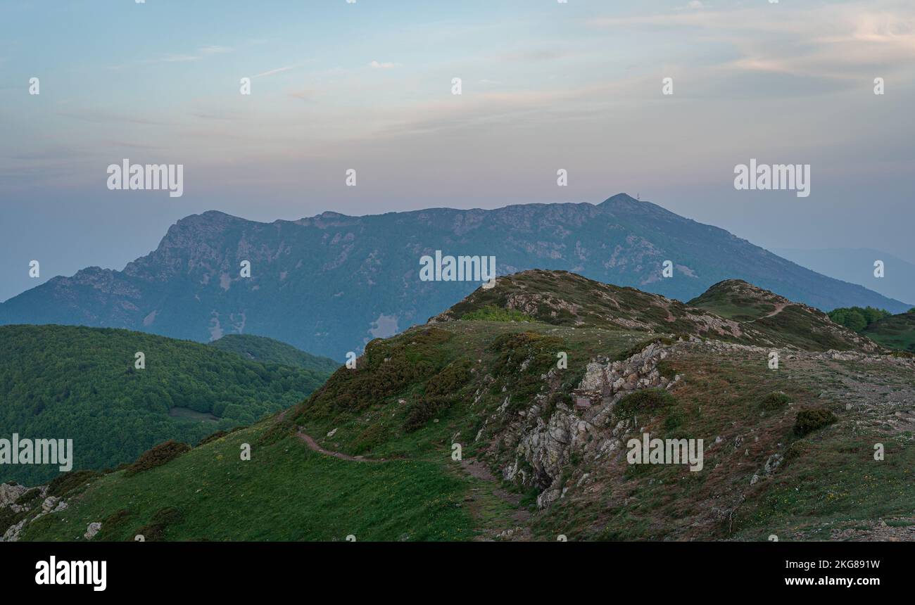 The Cloudy Blue Sky Over Matagalls Peak In The Montseny Massif Of the-cloudy-blue-sky-over-matagalls-peak-in-the-montseny-massif-of