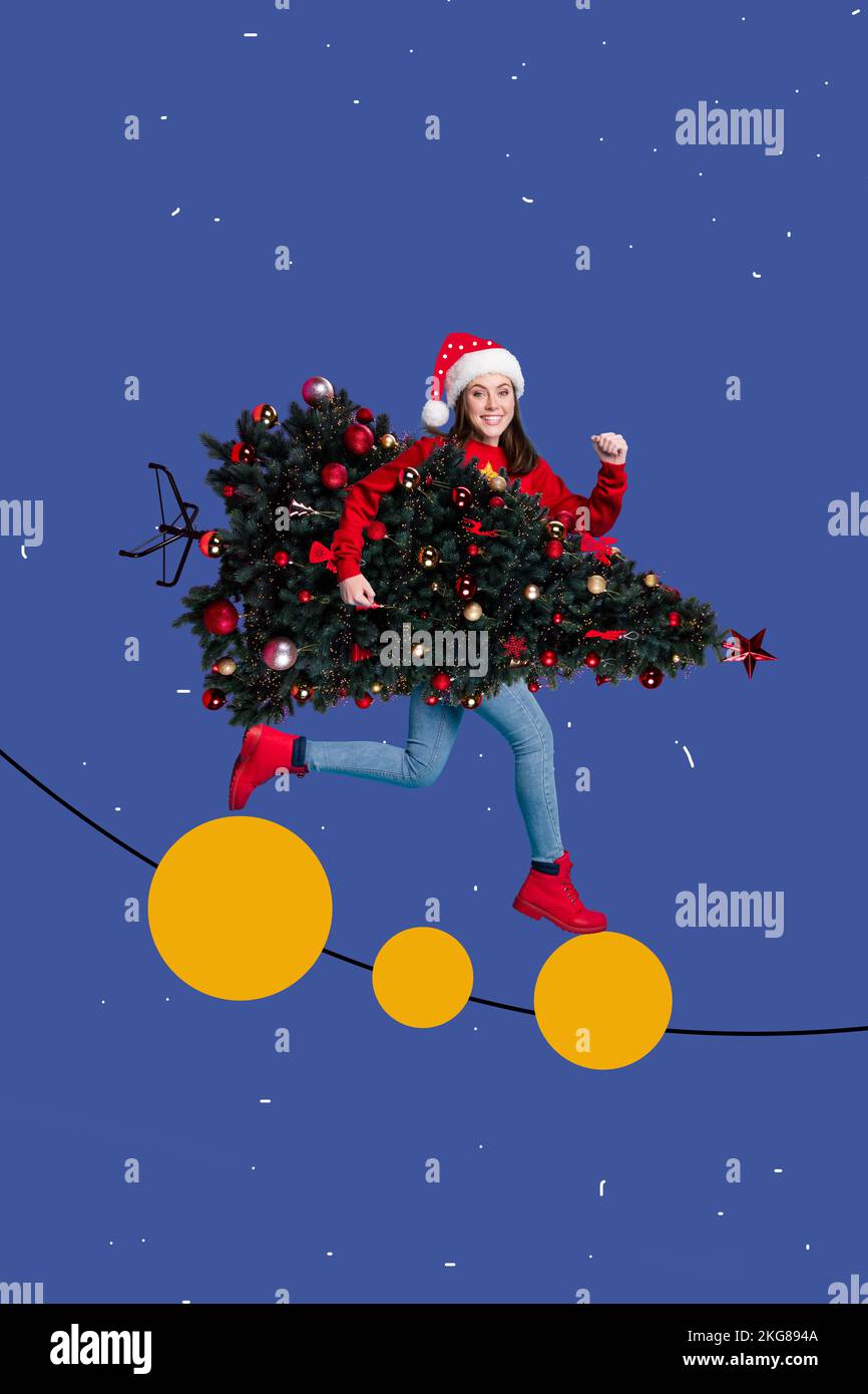 3d retro abstract creative artwork template collage of smiling funny