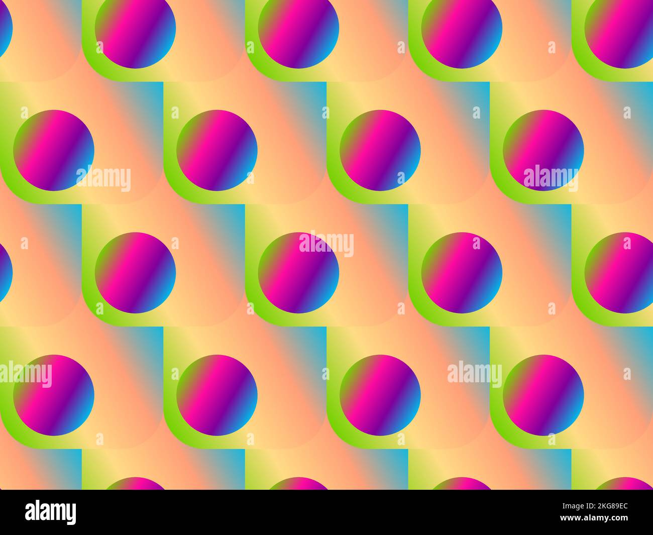 Seamless abstract geometry, iridescent holographic style, vector quality Stock Vector