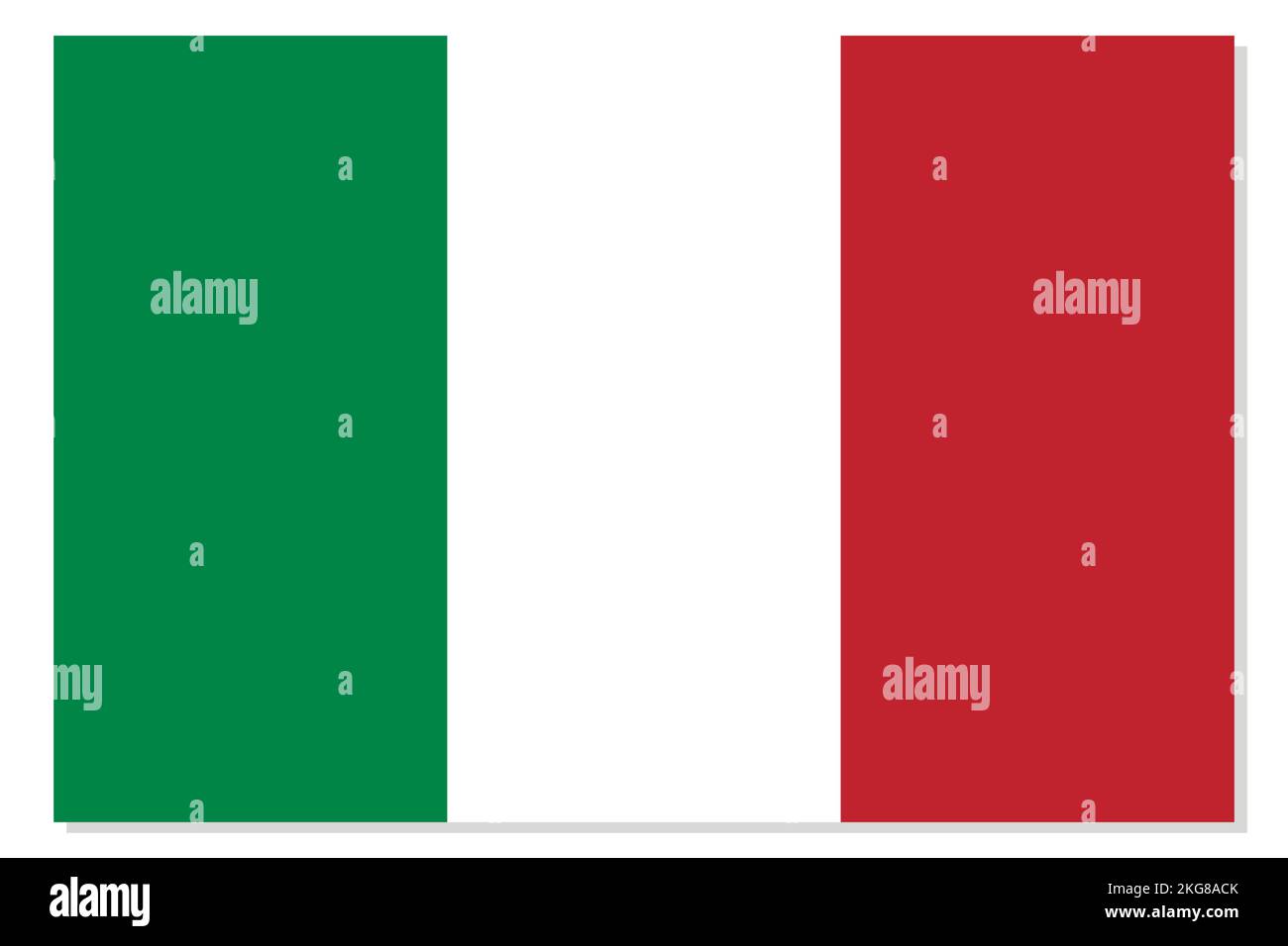 Flag of Italy. Italian national symbol in official colors. Template ...