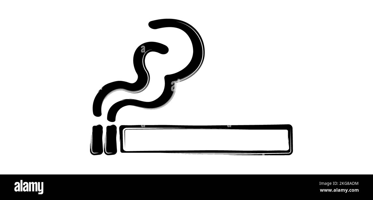 black and white cigar clipart