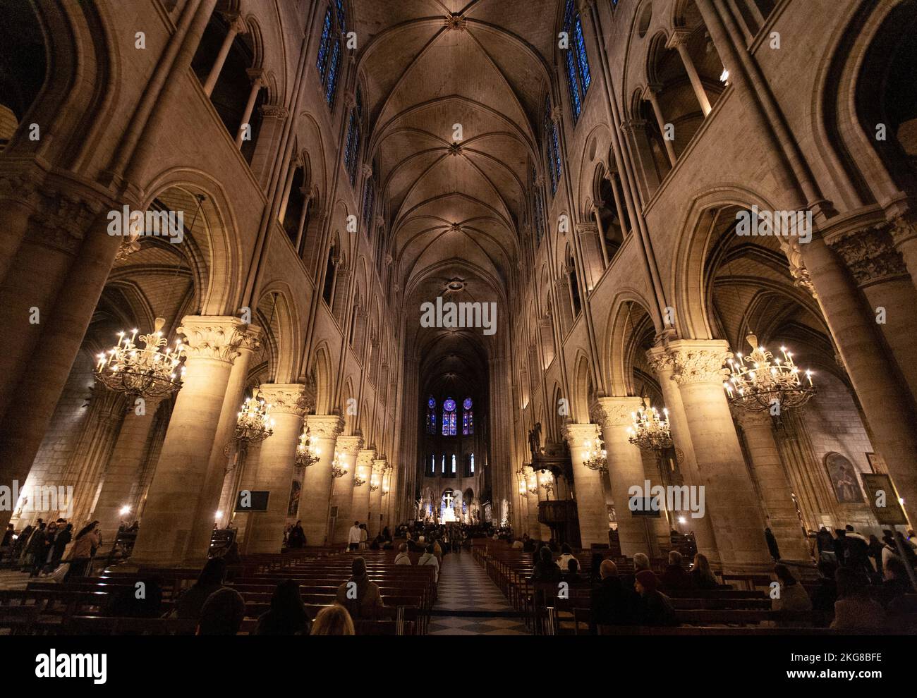 Paris, France - December 31, 2011: Notre Dame De Paris Cathedral 