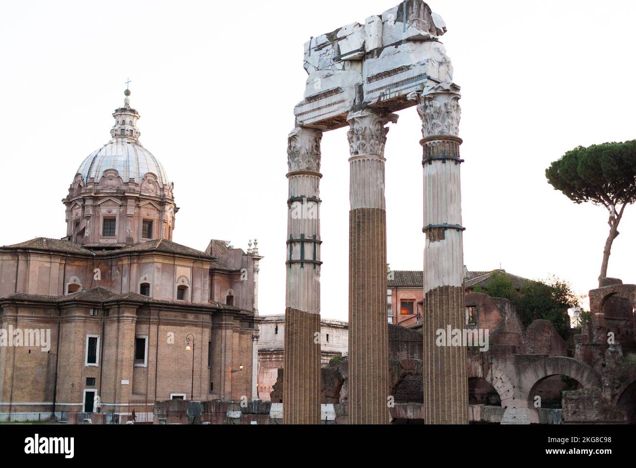 Rome, Italy, ruins of the old city Stock Photo