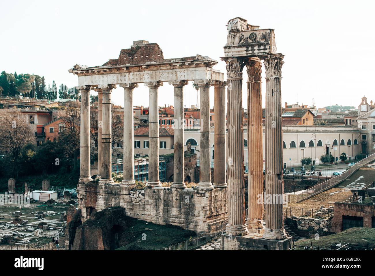 Rome, Italy, ruins of the old city Stock Photo