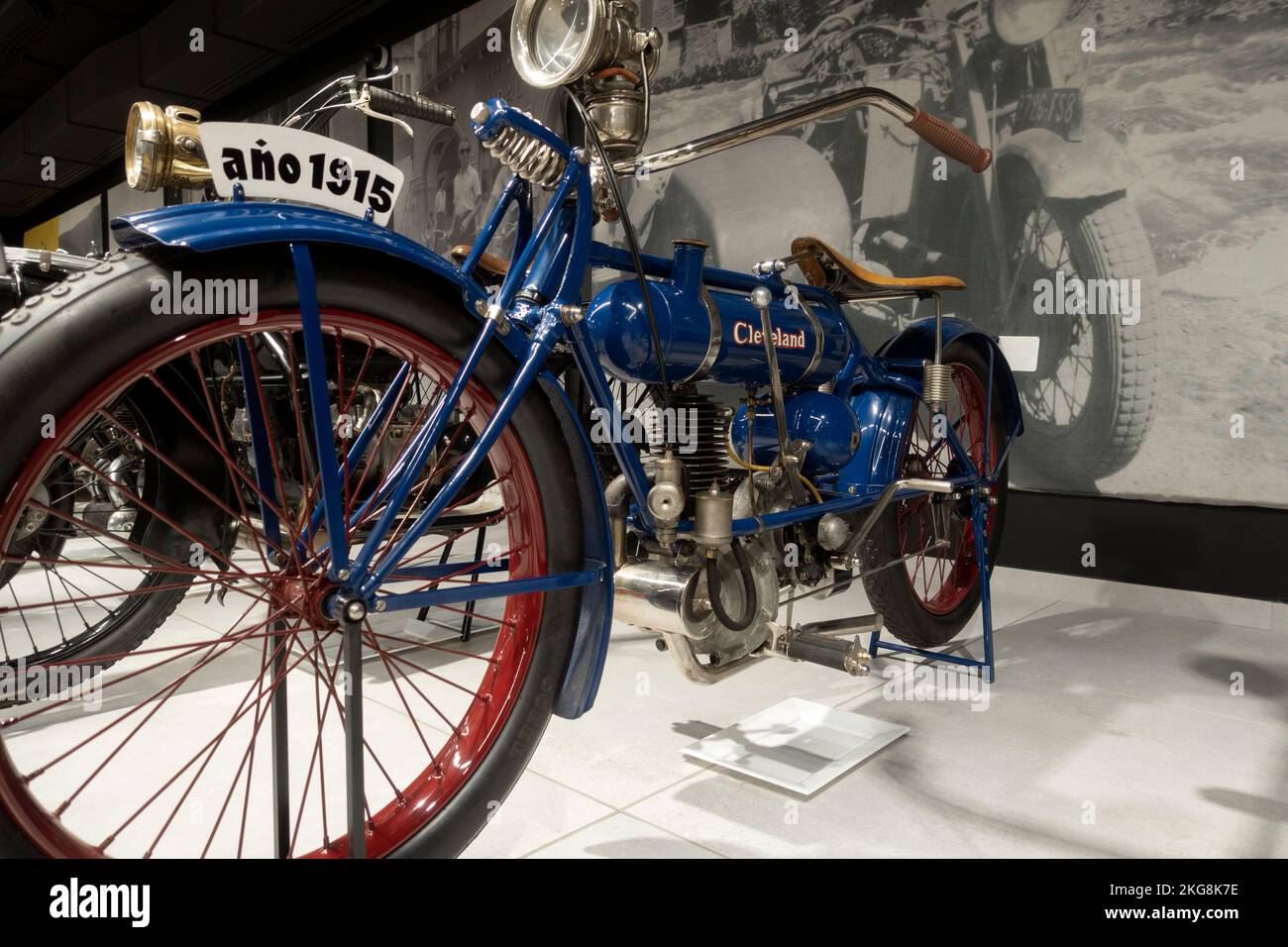 Cleveland model LB (1915).USA.Motorcycle Museum.Canillo.Andorra Stock Photo