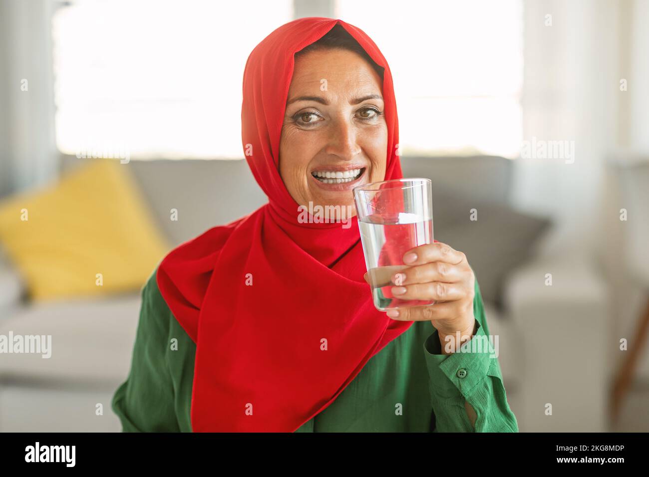 Female 40s drinking glass water hires stock photography and images Alamy