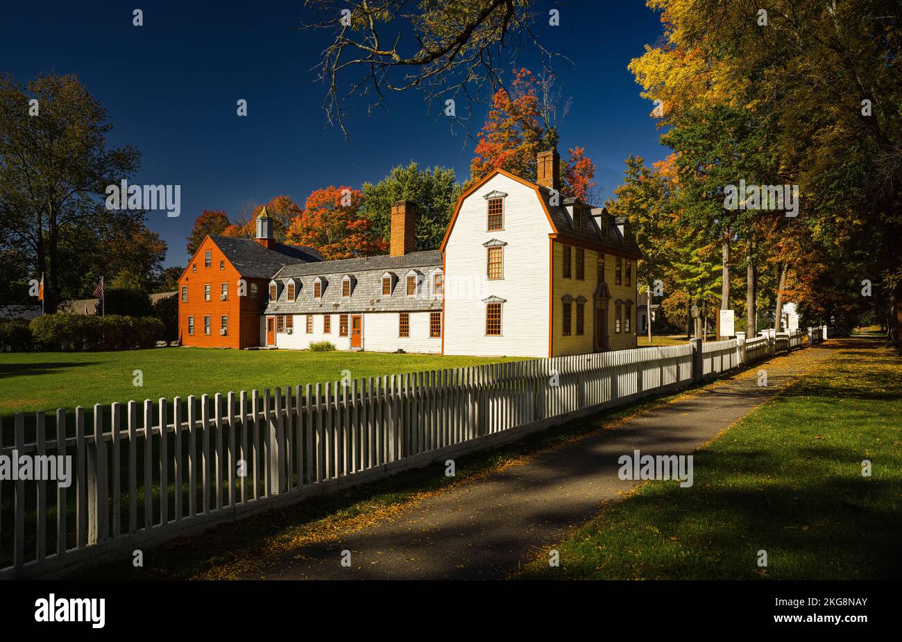 Dwiight House Old Deerfield Historic District   Deerfield, Massachusetts, USA Stock Photo